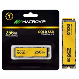 Ssd Macrovip Gold 256Gb M.2 2280 Nvme Leitura E Gravação 2100Mb/S - 1500Mb/S Gen3X4 Mvgld/256gb