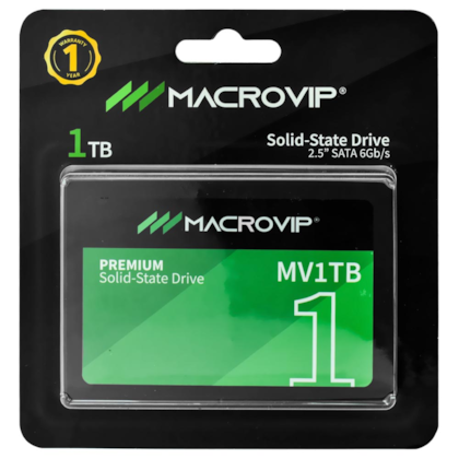 Ssd Macrovip Premium 1Tb Sata 3 Leitura E Gravação 520mb/s - 450mb/s Mv1Tb