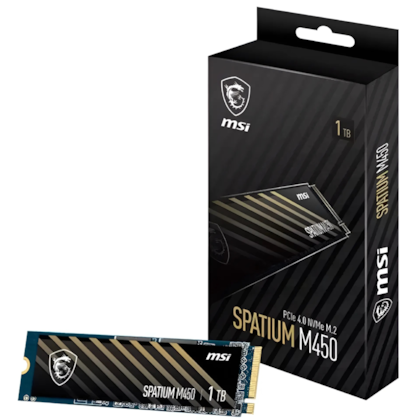 Ssd Msi 1tb Spatium M450 M.2 2280 Nvme Leitura E Gravação 3600mb/s - 3000mb/s Gen4x4 S78-440l980-p83