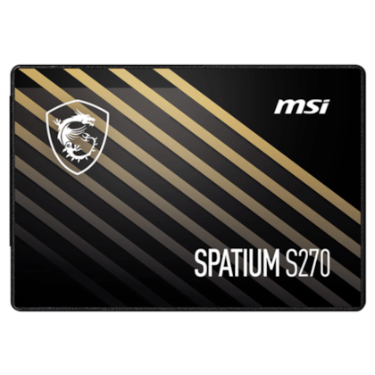 Ssd Msi Spatium S270 480gb Sata 3 2,5 7mm Leitura E Gravação 500mb/s - 450mb/s