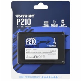 SSD PATRIOT P210 1TB LEITURA E GRAVAÇÃO 520MB/S - 430MB/S P210S1TB25