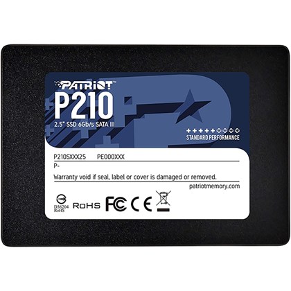 SSD PATRIOT P210 256GB SATA 3 Leitura E Gravação 500mb/s - 400mb/s P210S256G25