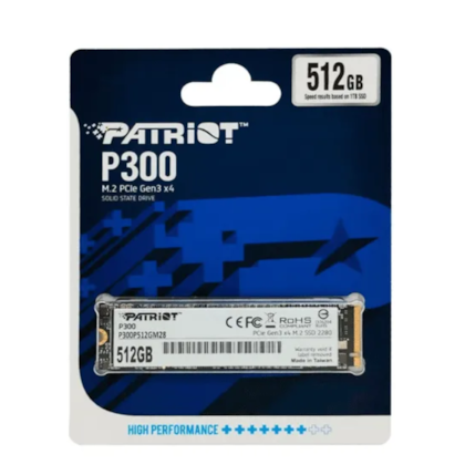 Ssd Patriot P320 512gb M.2 2280 Nvme Leitura E Gravação 3000mb/s - 2200mb/s Gen3x4 9se00221-p320p512gm28