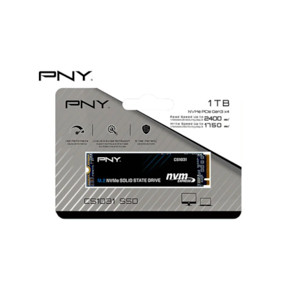 Ssd Pny 1tb Cs1031 M.2 2280 Nvme Leitura E Gravação 2400mb/s - 1750mb/s Gen3x4 M280cs1031-1tb-cl