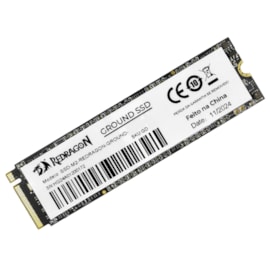 Ssd Redragon Ground 256gb M2 Pcie 3.0 Leitura E Gravação 1600mb/s - 1000mb/s Gen3x4 Gd-410