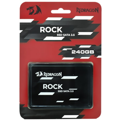 Ssd Redragon Rock 240gb Sata III 2,5" Leitura E Gravação 520mb/s - 470mb/s Gd-311