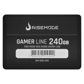 Ssd Rise Mode Gamer Line 240Gb Sata 3 Leitura E Gravação 530Mb/S - 520Mb/S Rm-Ssd-240