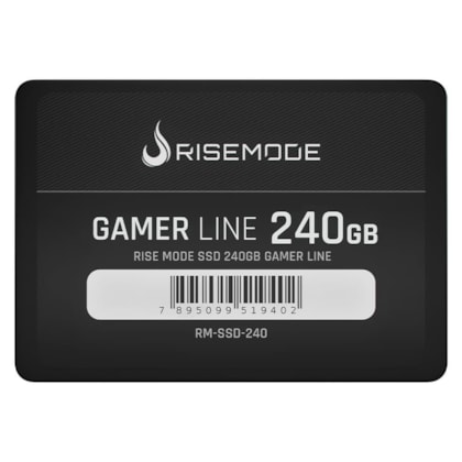 Ssd Rise Mode Gamer Line 240Gb Sata 3 Leitura E Gravação 530Mb/S - 520Mb/S Rm-Ssd-240