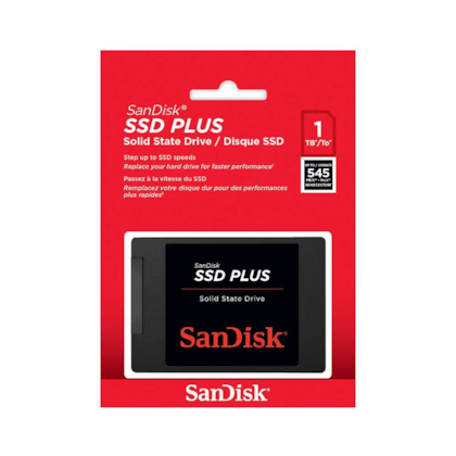 Ssd Sandisk Plus 1tb Sata Iii Leitura E Gravação 545mb/s - 515mb/s Sdssda-1t00-g28