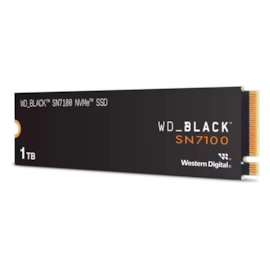 Ssd Wd Black Sn7100 1tb M.2 Nvme Leitura E Gravação 7250mb/s - 6900mb/s Gen4x4 Wds100t4x0e-00cja0