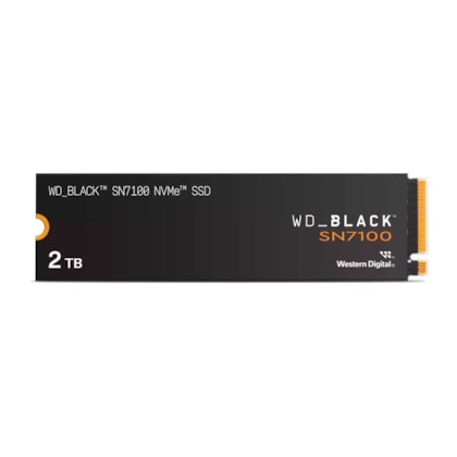 Ssd Wd Black Sn7100 2tb M.2 Nvme Leitura E Gravação 7250mb/s - 6900mb/s Gen4x4 Wds200t4x0e-00cja0