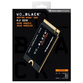 Ssd Wd Black Sn770M 500Gb M.2 2230 Nvme Leitura E Gravação 5000Mb/S - 4000Mb/S Gen4X4 Wds500G3X0G-00Chy0