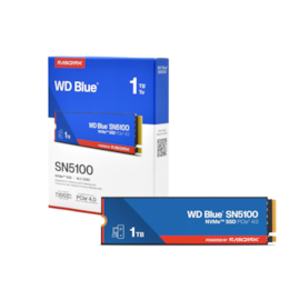 Ssd Wd Blue Sn5100 1Tb M.2 Nvme 2280  Leitura E Gravação 7100Mbp/S - 6700Mbp/S Gen4X4 Wds100T5B0E