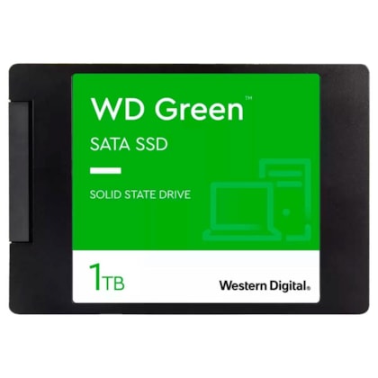 Ssd Wd Green 1tb Sata Iii Leitura E Gravação 545mb/s - 430mb/s Wds100t3g0a-00bjg0