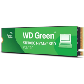 Ssd Wd Green Sn3000 1tb M.2 Nvme Leitura E Gravação 5000mb/s - 5000mb/s Gen4x4 Wds100t4g0e-00cps0