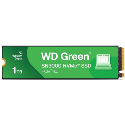 Ssd Wd Green Sn3000 1tb M.2 Nvme Leitura E Gravação 5000mb/s - 5000mb/s Gen4x4 Wds100t4g0e-00cps0