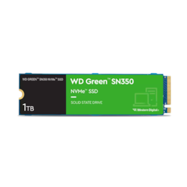 Ssd Wd Green Sn350 1tb M.2 Nvme Leitura E Gravação 2400mb/s - 2400mb/s Gen3x4 Wds100t2g0c-00cdh0