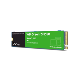 Ssd Wd Green Sn350 250gb M.2 Nvme Leitura E Gravação 2400mb/s - 1500mb/s Gen3x4 Wds250g2g0c-00cdh0