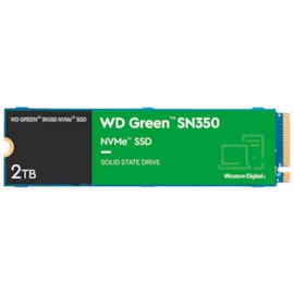 Ssd Wd Green Sn350 2tb M.2 Nvme Leitura E Gravação 3200mb/s - 3000mb/s Gen3x4 Wds200t3g0c-00azl0