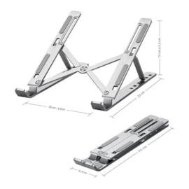 Suporte De Notebook 9H Articulado Alumínio Dobrável Ergonômico A1119