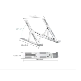 Suporte De Notebook Articulado Alumínio Dobrável Ergonômico JNHV58133