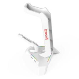 Suporte Para Headset Redragon Scepter Elite Rgb Branco Ha311-w