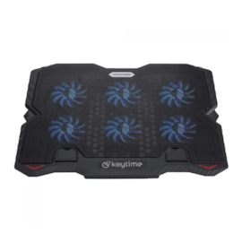 Suporte Para Notebook Keytime Coolstand 6 Ajustavel Até 15.6" 6 Fans Preto Kyt00022