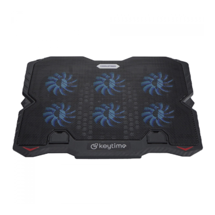 Suporte Para Notebook Keytime Coolstand 6 Ajustavel Até 15.6" 6 Fans Preto Kyt00022