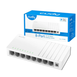 Switch Cudy Fs108d 8 Porta Branco Gigabit 10/100/1000 Fs108d_eu V3.0