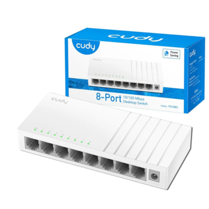 Switch Cudy Fs108d 8 Porta Branco Gigabit 10/100/1000 Fs108d_eu V3.0