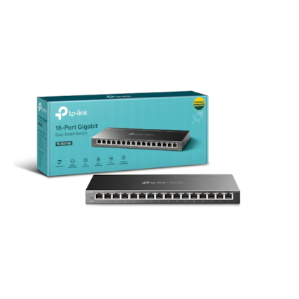 Switch Easy Smart Tp-Link Tl-Sg116E 16 Portas Gigabit 10/100/1000Mbps Tl-Sg116E Un/2.40