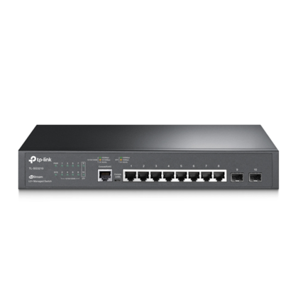 Switch Gerenciável Tp-link Tl-sg3210 8 Portas Gigabit 10/100/1000mbps 2 Slots Sfp Jetstream Sg3210(un) Ver3.2