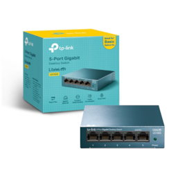 Switch Tp-Link Ls105G Litewave 5 Portas Gigabit 10/100/1000 Mbps Un/4.4