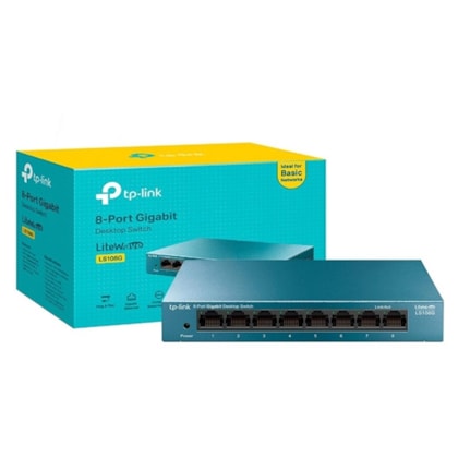 SWITCH TP-LINK LS108G 8 PORTAS GIGABIT 10/100/1000