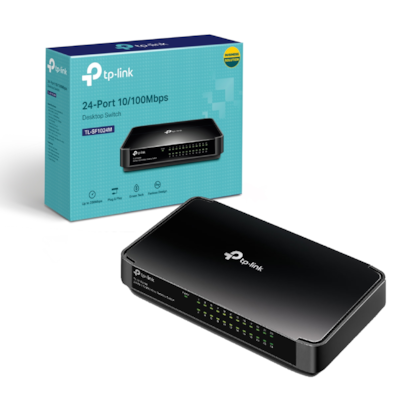 Switch Tp-link Tl-sf1024m 24 Portas 10/100 Mbps Tl-sf1024m(un) Ver 2.x