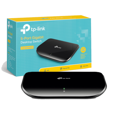 Switch Tp-Link Tl-Sg1005D 5 Portas Gigabit 10/100/1000 Mbps Un/12.x