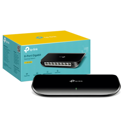 Switch Tp-Link Tl-Sg1008D 8 Portas Gigabit 10/100/1000 Mbps Un/11.X