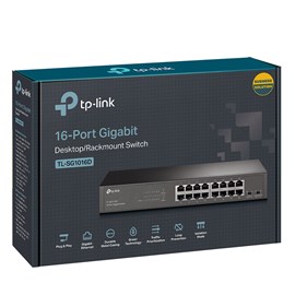 Switch Tp-link Tl-sg1016d 16 Portas Gigabit 10/100/1000 Mbps