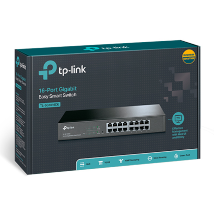 Switch Tp-link Tl-sg1016de Easy Smart Switch 16 Portas Gigabit 10/100/1000 Mbps