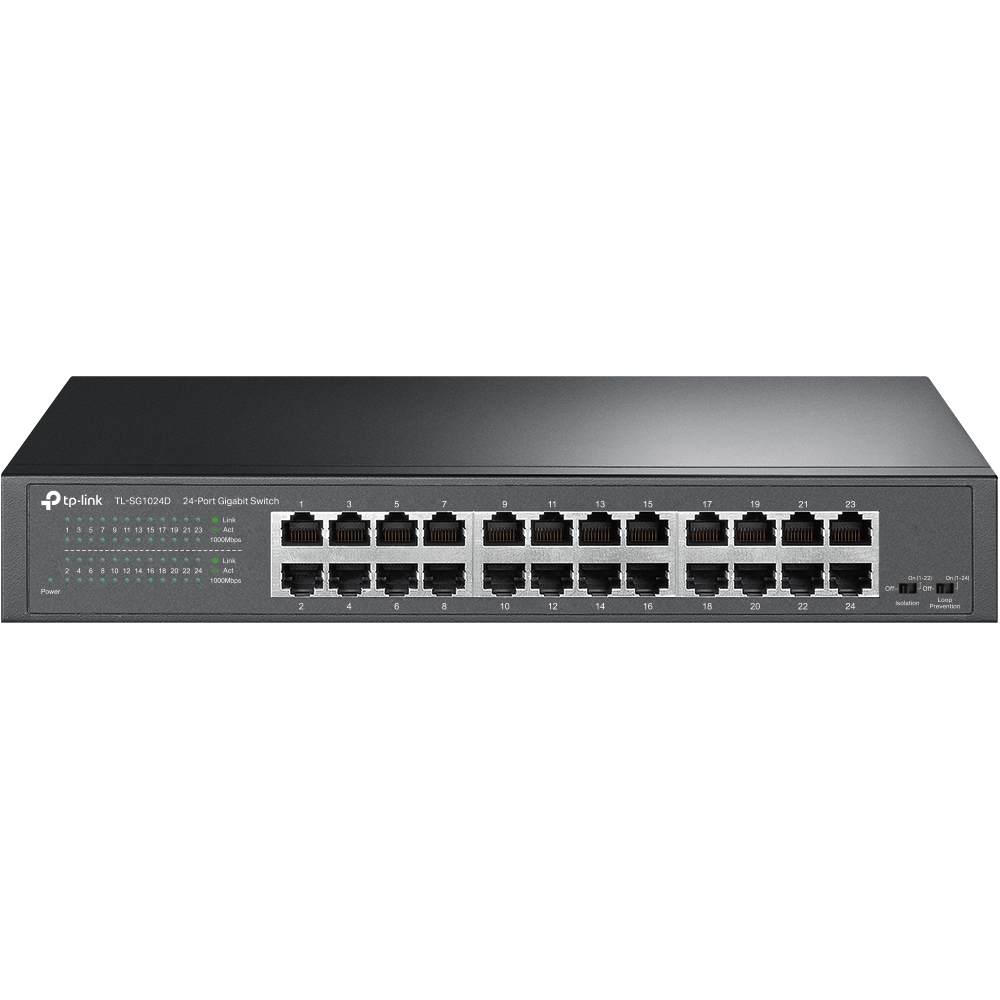 Switch Tp-link Tl-sg108e Easy Smart 8 Portas Gigabit 10/100/1000