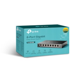 Switch Tp-link Tl-sg108e Easy Smart 8 Portas Gigabit 10/100/1000