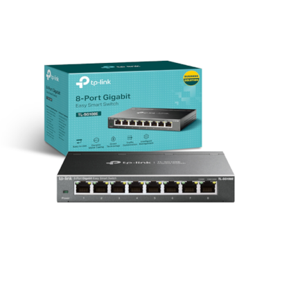 Switch Tp-link Tl-sg108e Easy Smart 8 Portas Gigabit 10/100/1000 Un/6.x