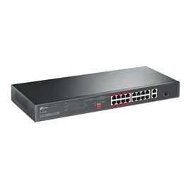 Switch Tp-link Tl-sl1218p Rackmount Poe+ 2 Portas Gigabit 10/100/1000mbps 16 Portas