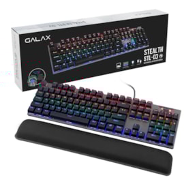 TECLADO GAMER GALAX STEALTH-03 LED SWITCH BLUE KGS0314T1MR1BBK0