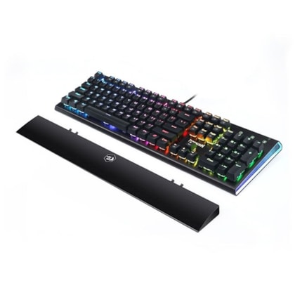 TECLADO GAMER MECÂNICO REDRAGON ARYAMAN RGB USB SWITCH AZUL K569RGB-1 PT-BLUE