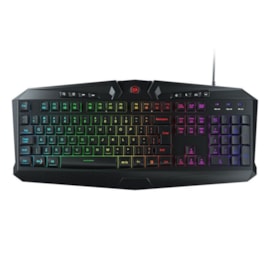 TECLADO GAMER REDRAGON HARPE PRETO RGB ABNT2 K503RGB