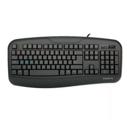 TECLADO GIGABYTE FORCE K3 USB ABNT2 PRETO GK-FORCE K3/BR