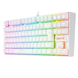 Teclado Magnético Kumara Pro Rgb Abnt2 Switch Marrom Branco K552w-rgb-pro Pt-brown