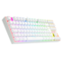 Teclado Magnético Kumara Pro Rgb Abnt2 Switch Marrom Branco K552w-rgb-pro Pt-brown