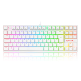 Teclado Magnético Kumara Pro Rgb Abnt2 Switch Marrom Branco K552w-rgb-pro Pt-brown